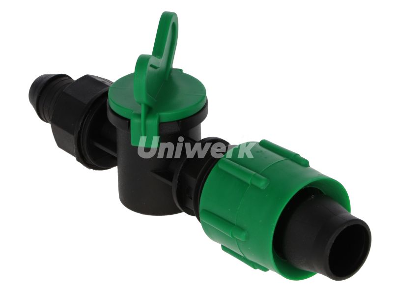Conector cu robinet pentru teava plastic x banda 22mm