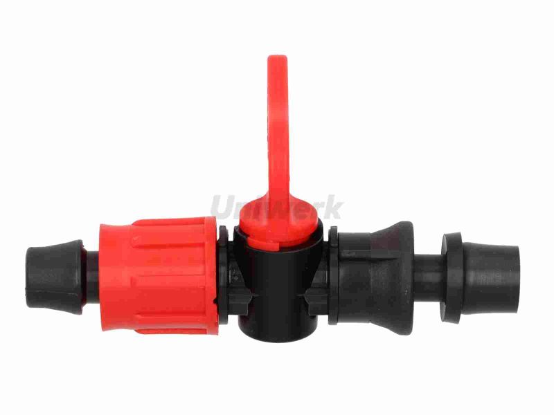 Conector cu robinet pentru teava plastic x banda 16.5mm