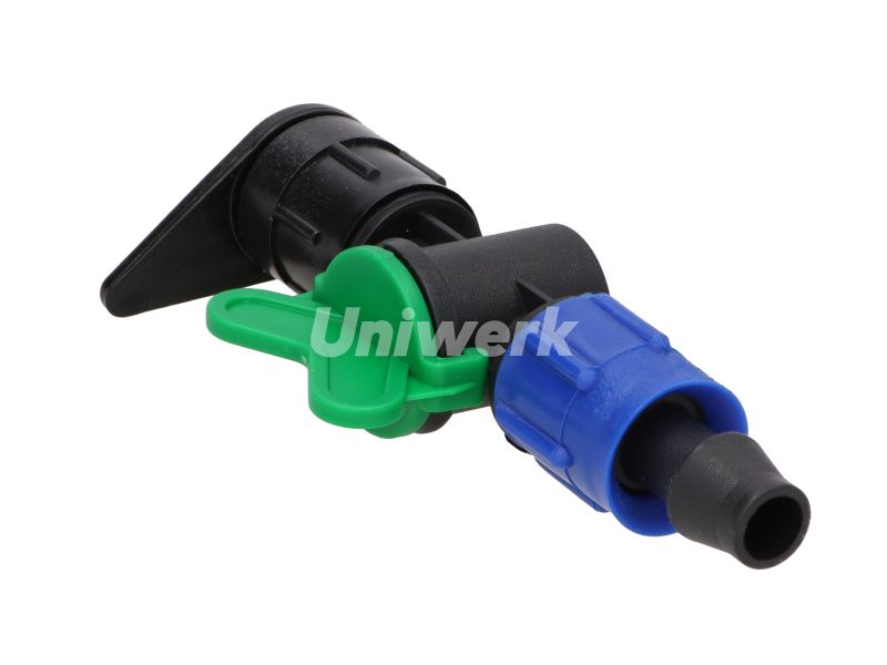 Conector cu robinet pentru layflat x banda 16.5mm