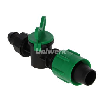 Conector cu robinet pentru teava plastic x banda 22mm